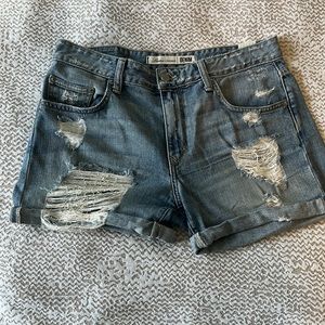 Lovers & Friends Distressed Denim Boyfriend Short